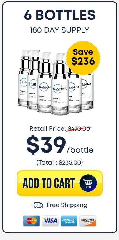 Illumina 6 bottle price 